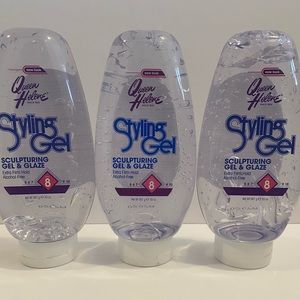 3 x Queen Helene Styling Gel Sculpturing Gel Glaze
